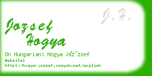 jozsef hogya business card